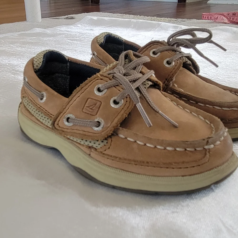 Sperry Kids Tan Boat Shoes